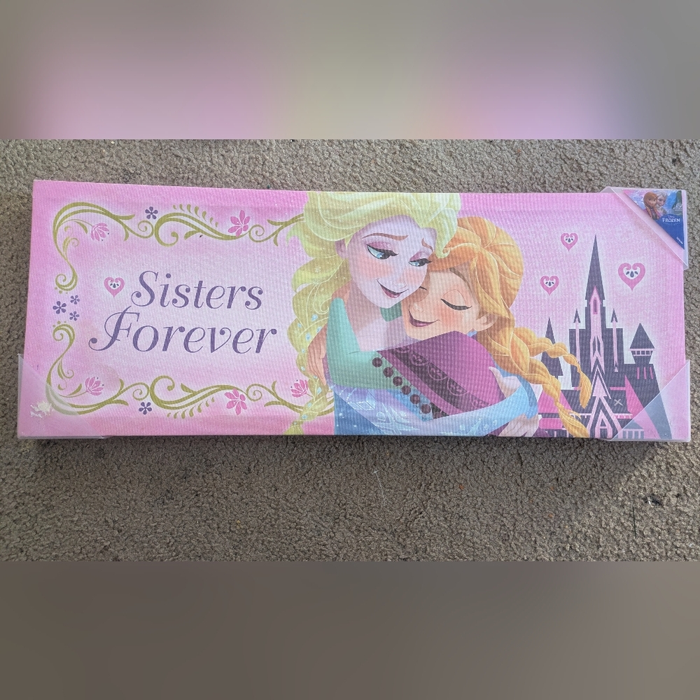 Frozen sister forever canvas